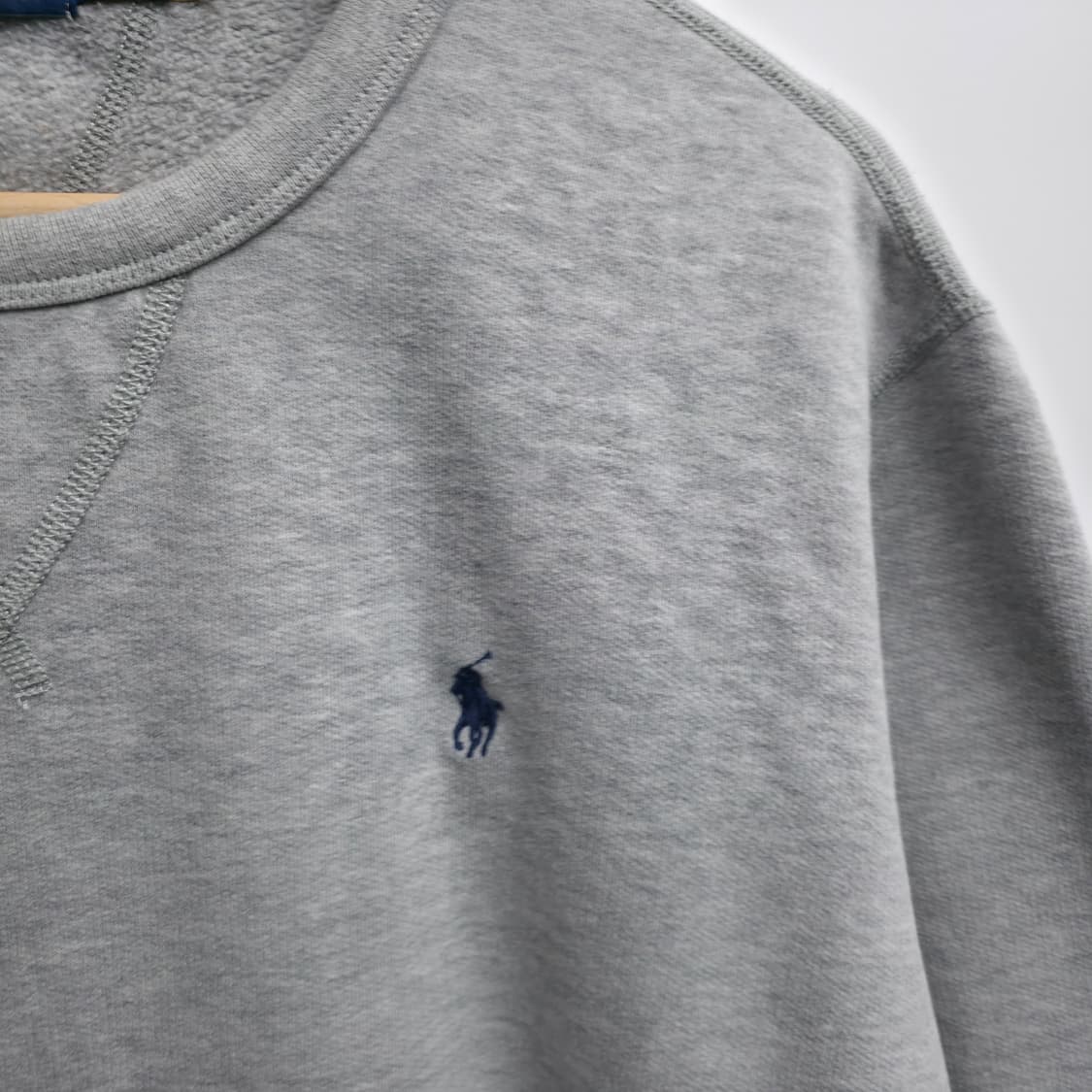 [XL] 폴로 랄프로렌 그레이 맨투맨 신형 큐알택 상품이미지4