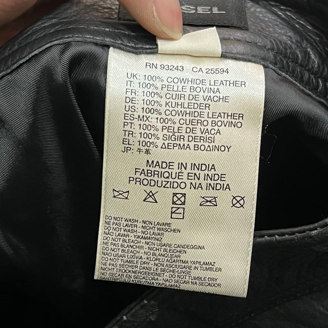  디젤 락시크 레더 팬츠 y15279 상품이미지8