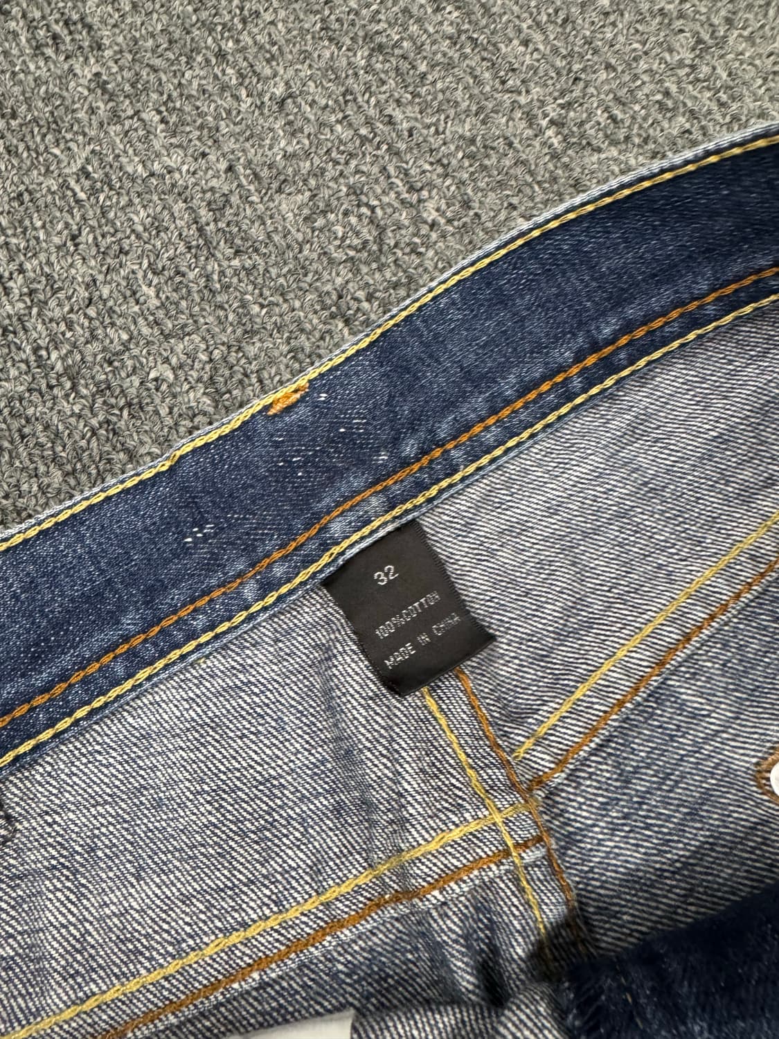 32)Wreck Shot 빈티지 워싱 포켓 프린팅 데님팬츠 상품이미지5