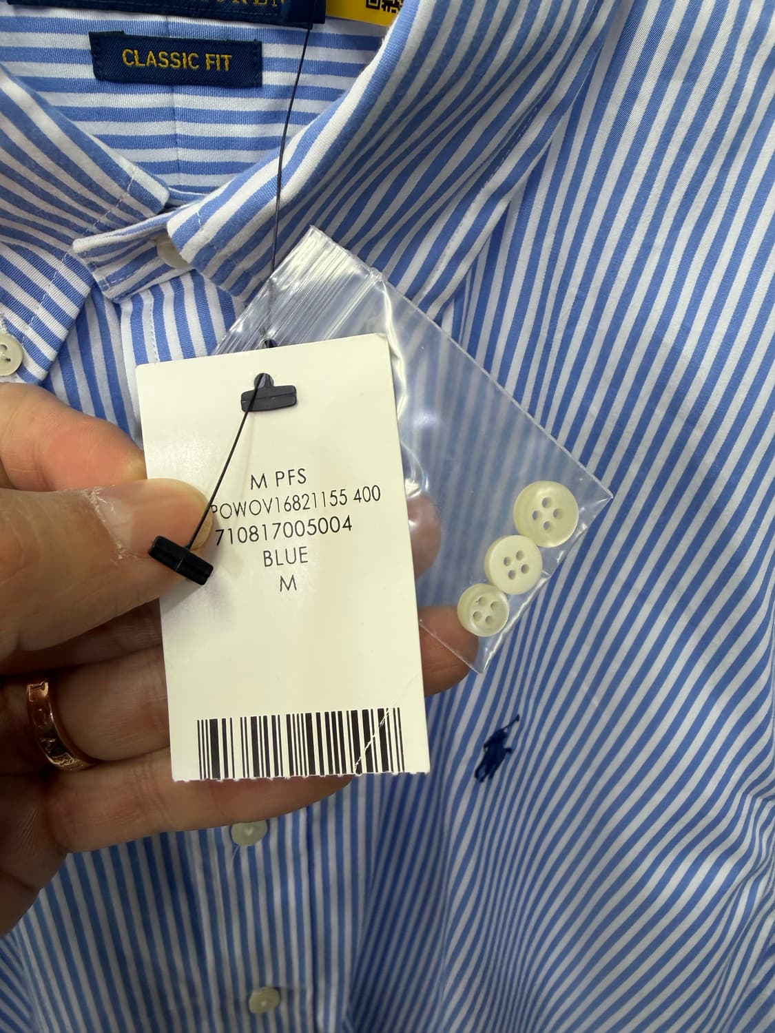 새제품) 폴로랄프로렌 신형 정품 스트라이프 셔츠 M 상품이미지5