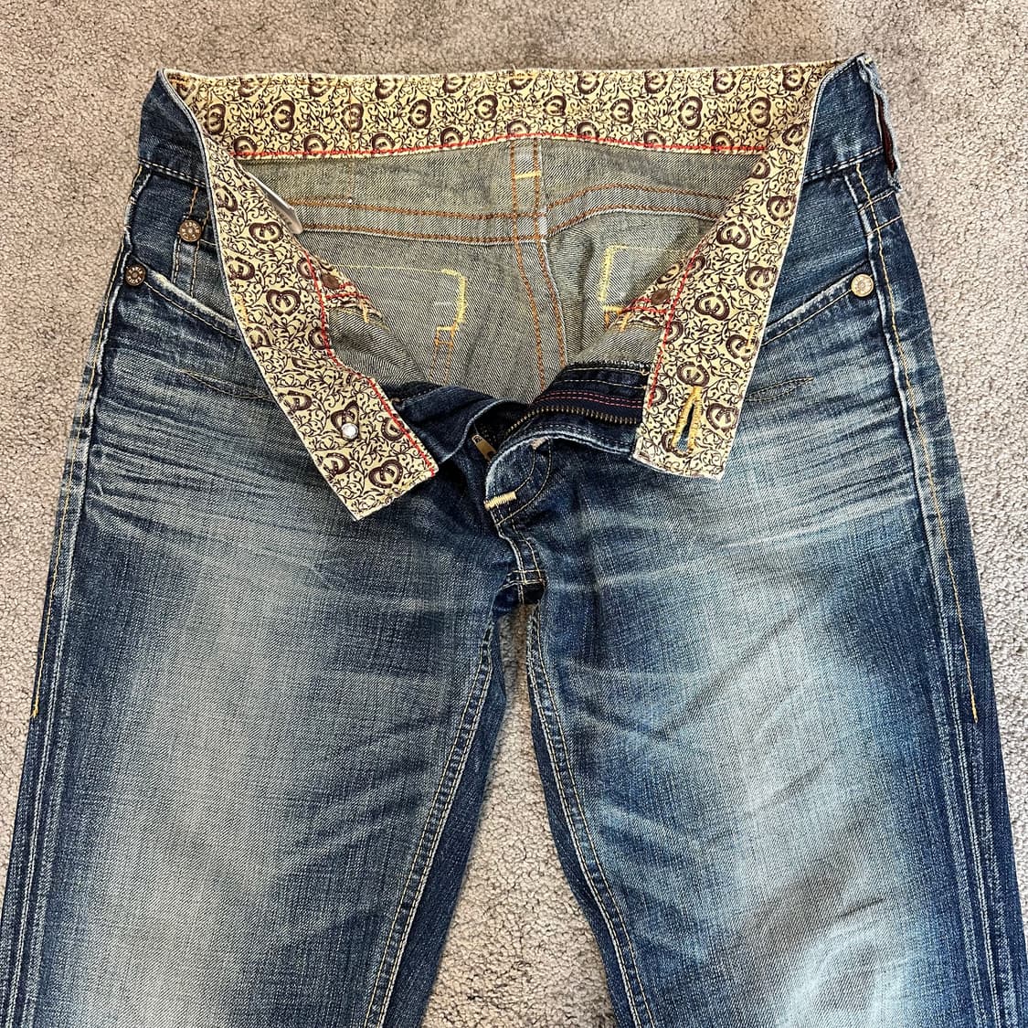 에드윈503 블루트립 에스닉 데님 팬츠(L) 상품이미지3