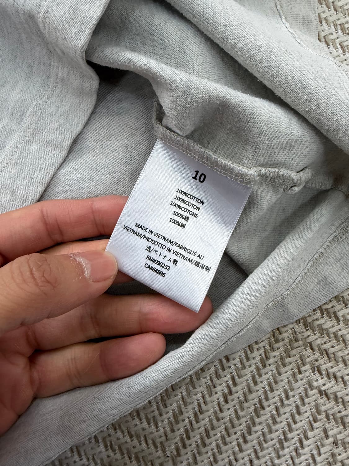 정품) 피어오브갓 에센셜 주니어 및 여성 반팔 티셔츠 10y  상품이미지6