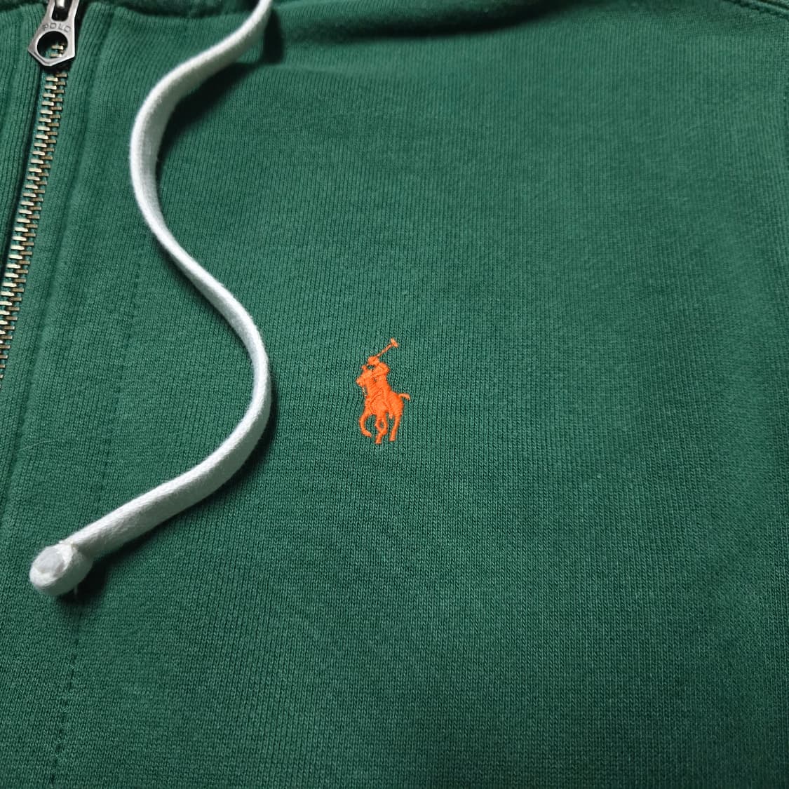 L 폴로랄프로렌 써멀 후드 집업 그린 상품이미지2