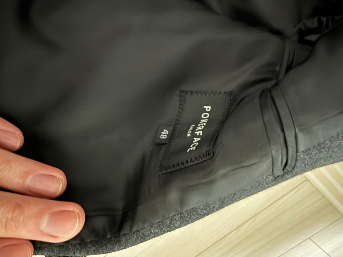 포커페이스 zcar 짜르 코트 차콜블랙 (48사이즈) 상품이미지3