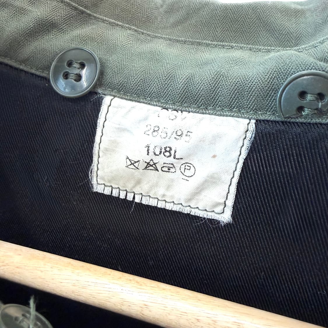 유럽 밀리터리 올리브 워크 자켓 (L) 상품이미지8