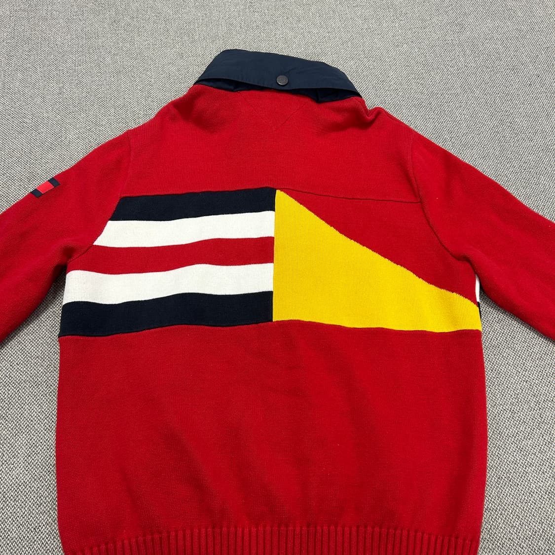 타미힐피거 플래그 니트집업(L) 상품이미지7