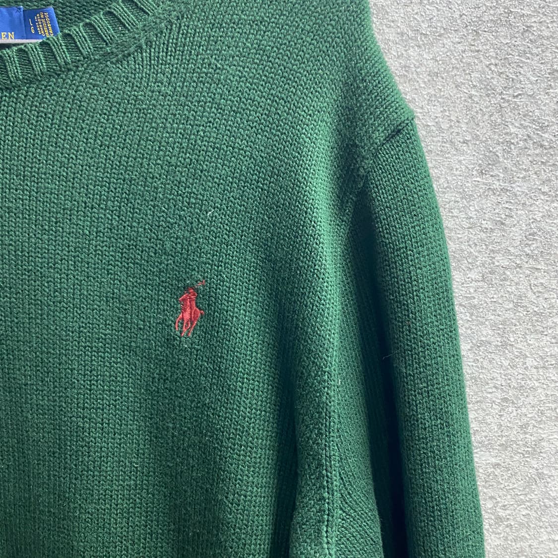 폴로 랄프로렌 레드포니 그린 크루넥 스웨터 니트 B3901 상품이미지3