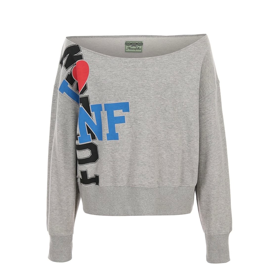 플리즈노팔로우 I LOVE PNF Logo SweatShirt 그레이 상품이미지3