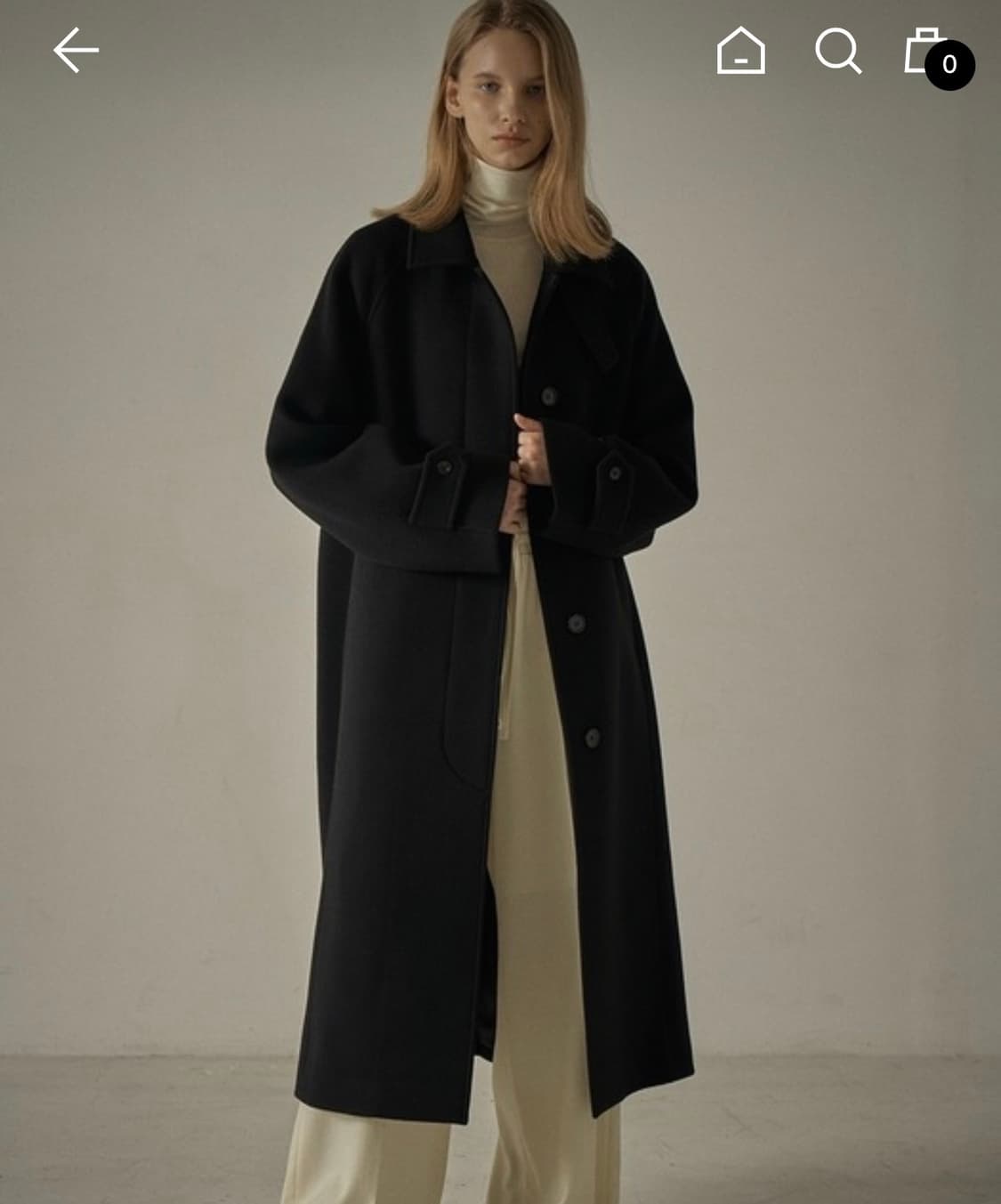 새상품) 파사드패턴 캐시미어 발마칸 코트 m 상품이미지1