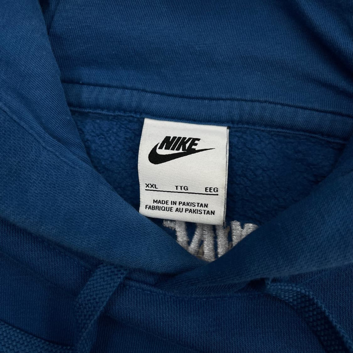 나이키 멀티컬러 자수 블루 후드 2XL 상품이미지5