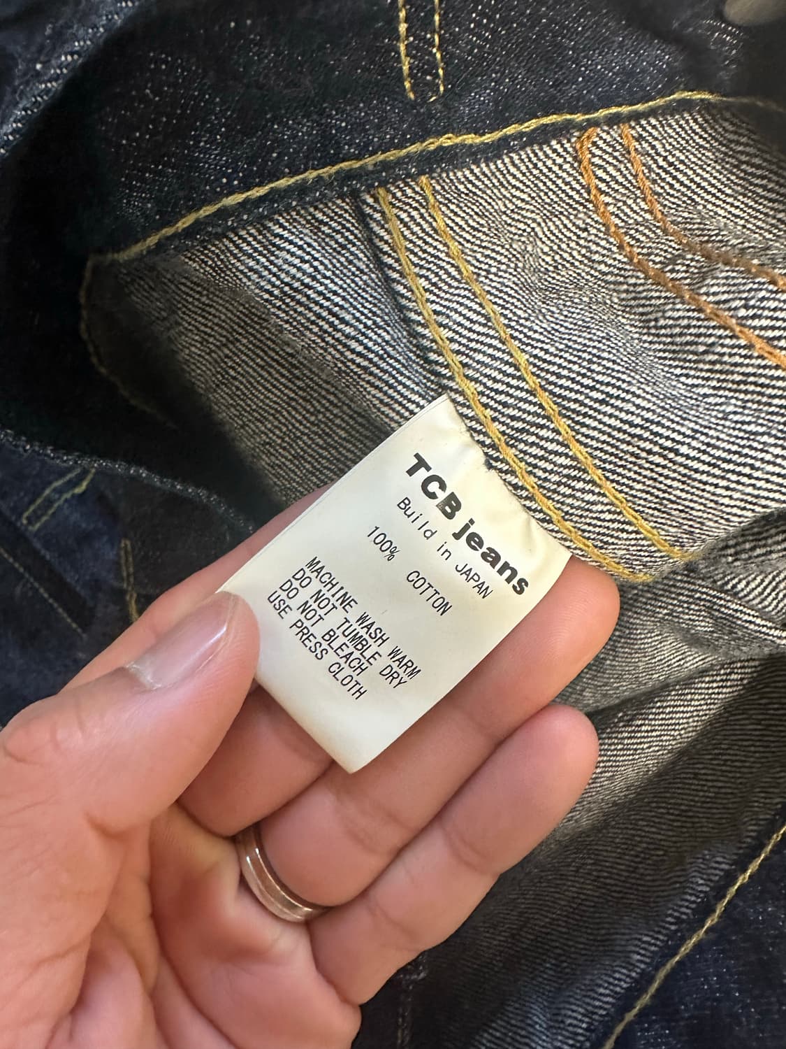 TCB jeans 50년대 Type 2 데님자켓 40사이즈 상품이미지5