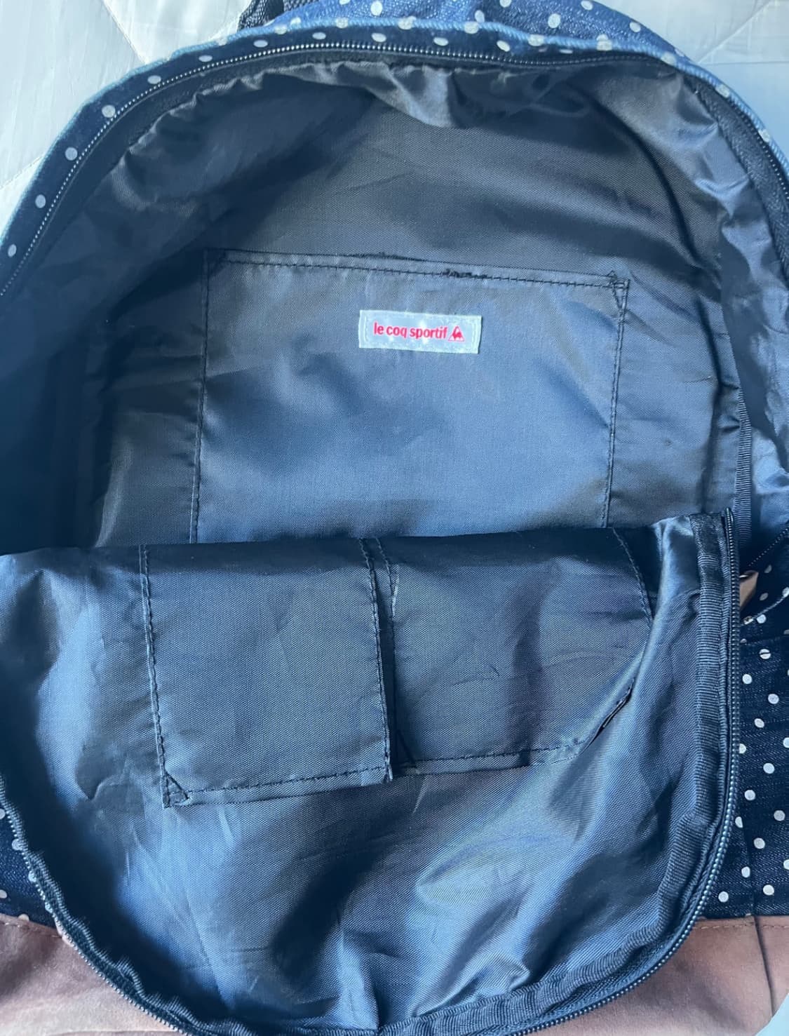 모리걸 데님 도트 백팩 상품이미지3