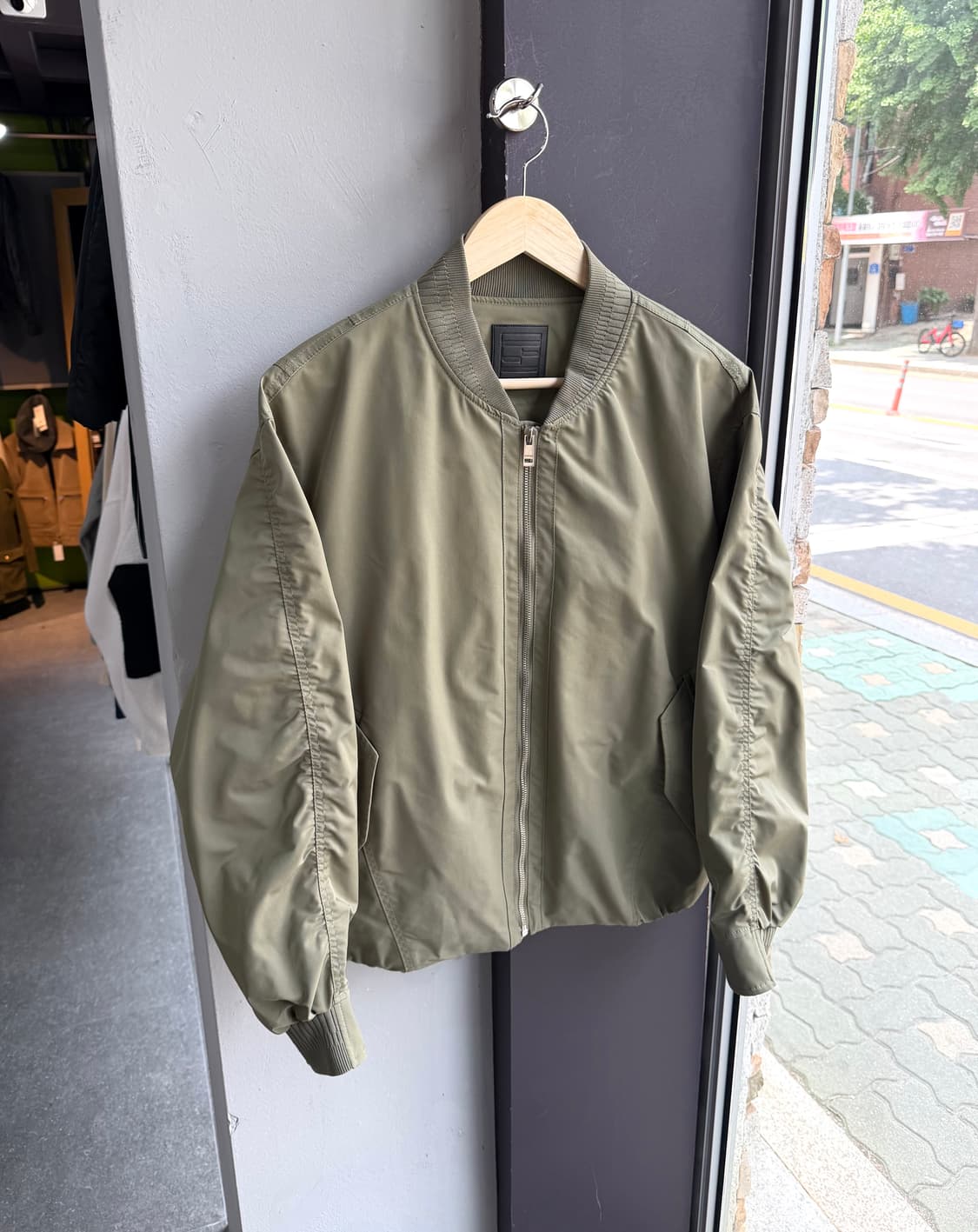 100~105/ 시스템옴므 22FW 나일론 봄버 자켓 상품이미지2