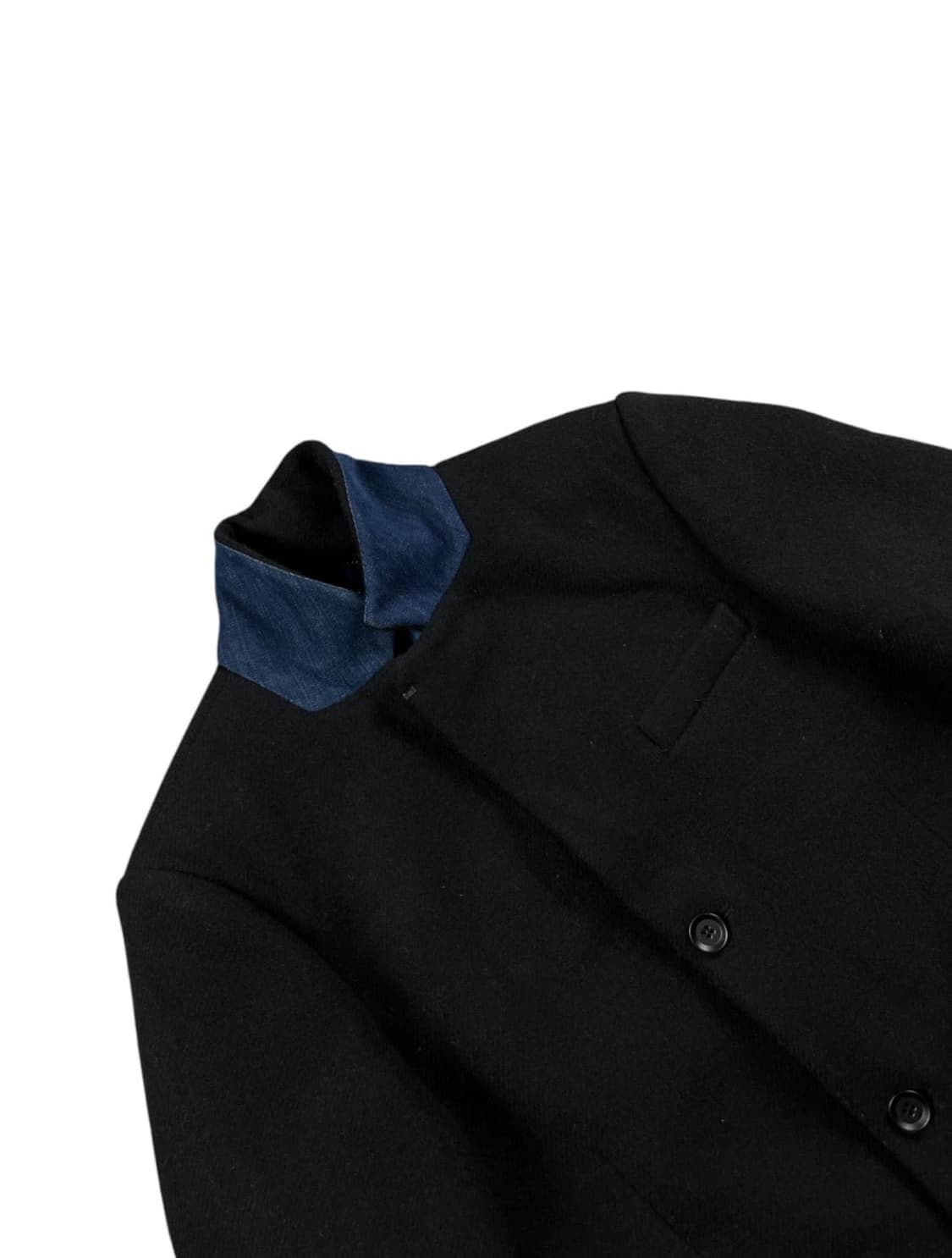 Diesel 디젤 카라 블루 포인트 울혼방 코트 상품이미지2