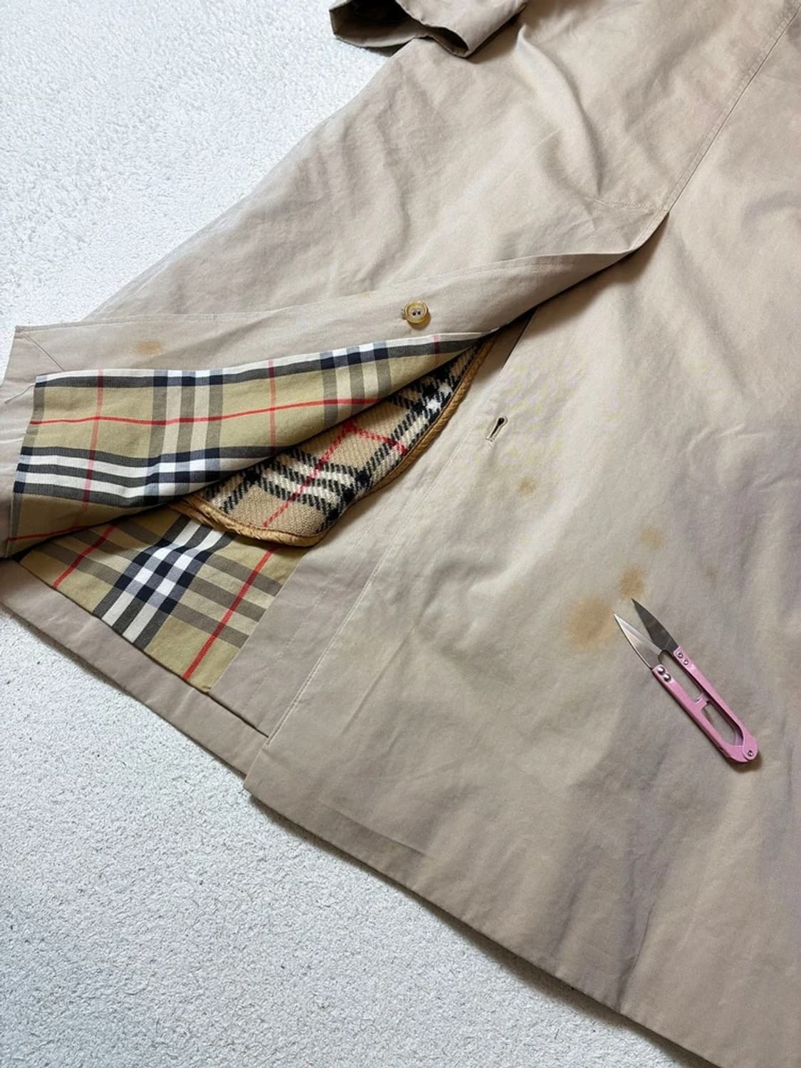 버버리 90's 싱글 시그니처 트렌치 코트 PN7561 상품이미지6