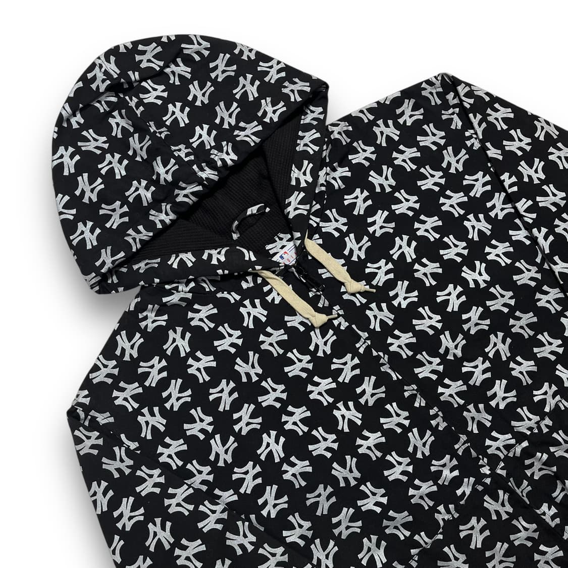 MLB G-lll 양키즈 멀티 로고 패턴 올드스쿨 후디 집업 상품이미지2