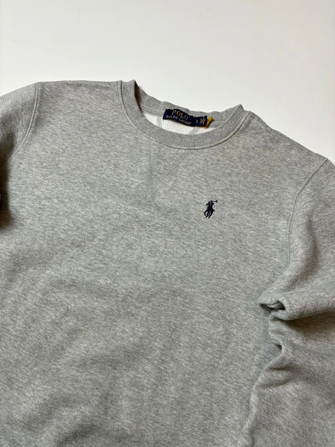 폴로 랄프로렌 로고 큐알 크루넥 맨투맨 PN8915 상품이미지2