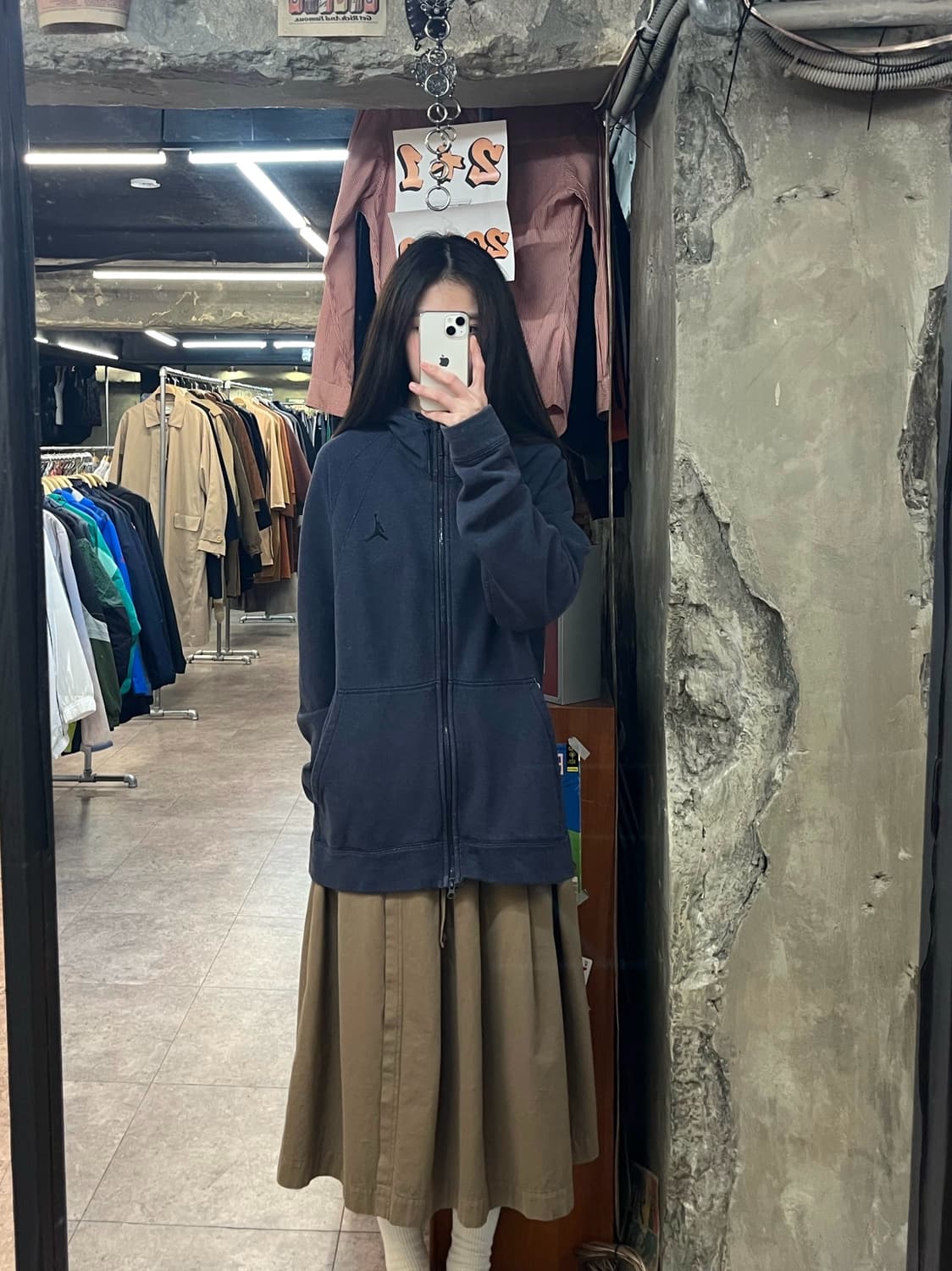 나이키 조던 투웨이 후드집업 네이비 XL #csz2959 상품이미지2