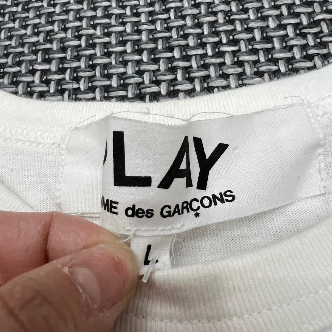 꼼데가르송 더블하트 반팔티 상품이미지2