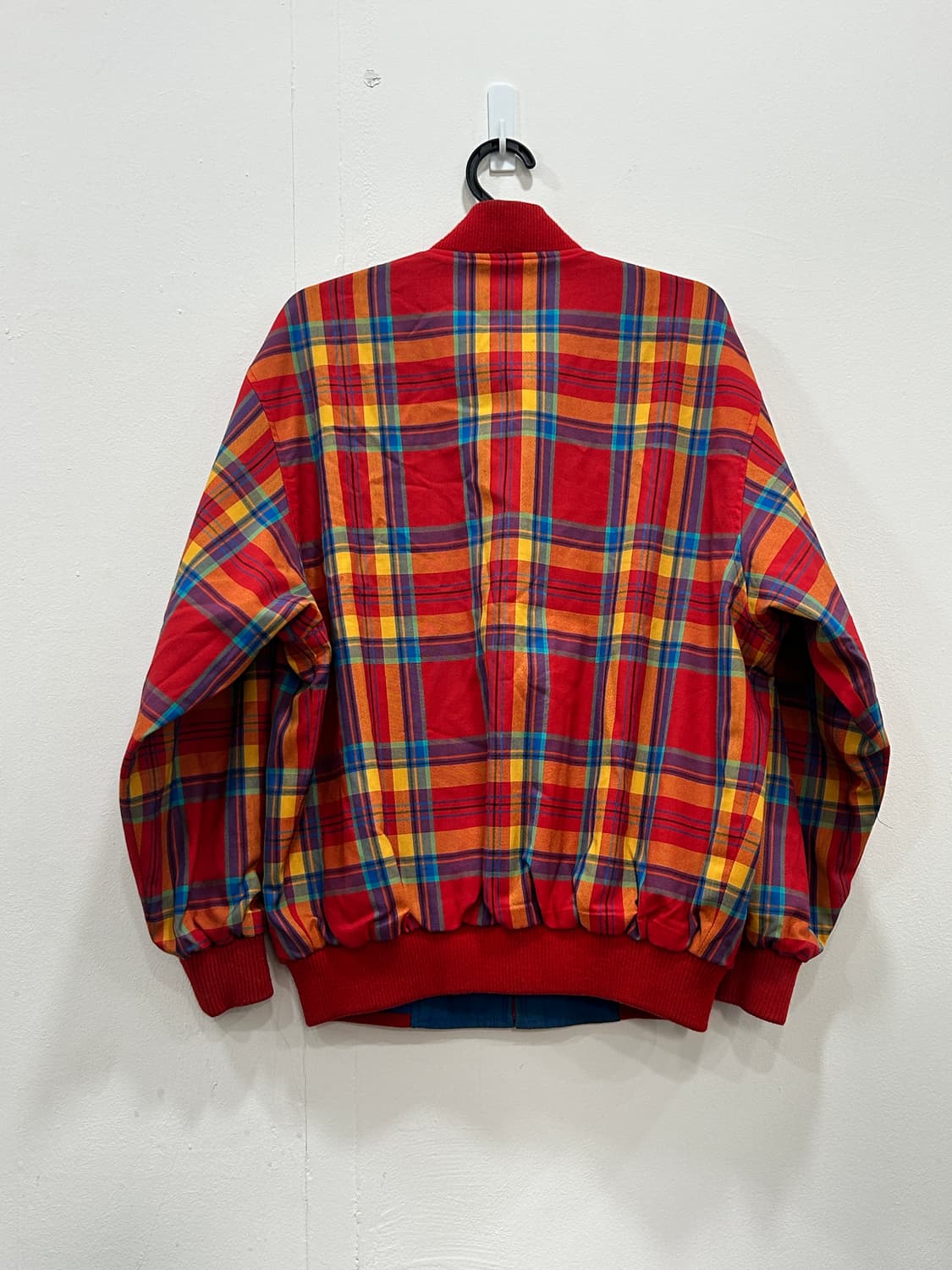 Vintage 라코스테 타탄체크 봄버 여성 95 상품이미지3