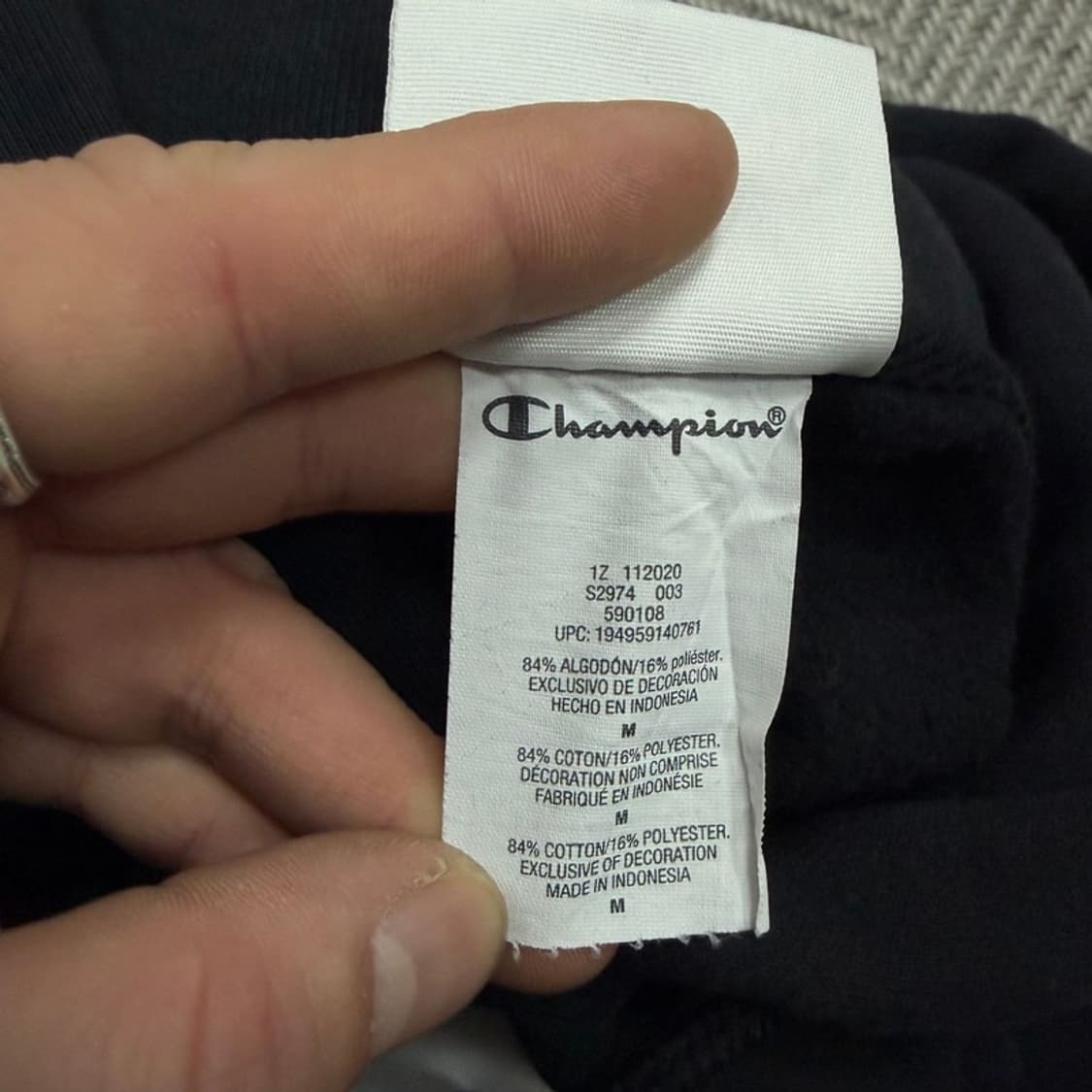 챔피온 로고 자수 후드티 v1729 상품이미지8