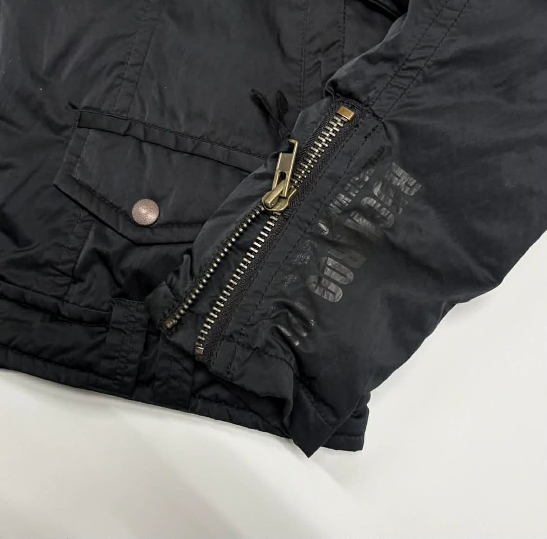 [L] 버커루 y2k 락시크 라이더 자켓 패딩 상품이미지5