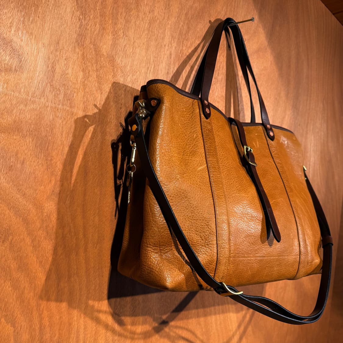 벨에폭 오일풀업 카우레더 빅 토트백 크로스백 상품이미지3