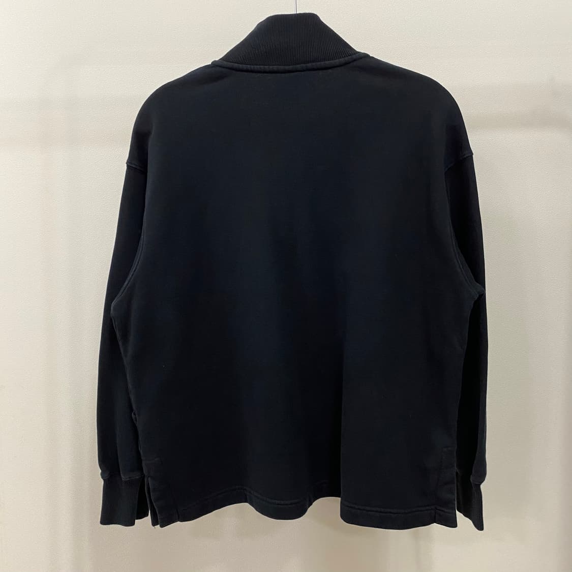 나이키 신형 스우시 플리스 쿼터집 맨투맨 블랙 상품이미지3