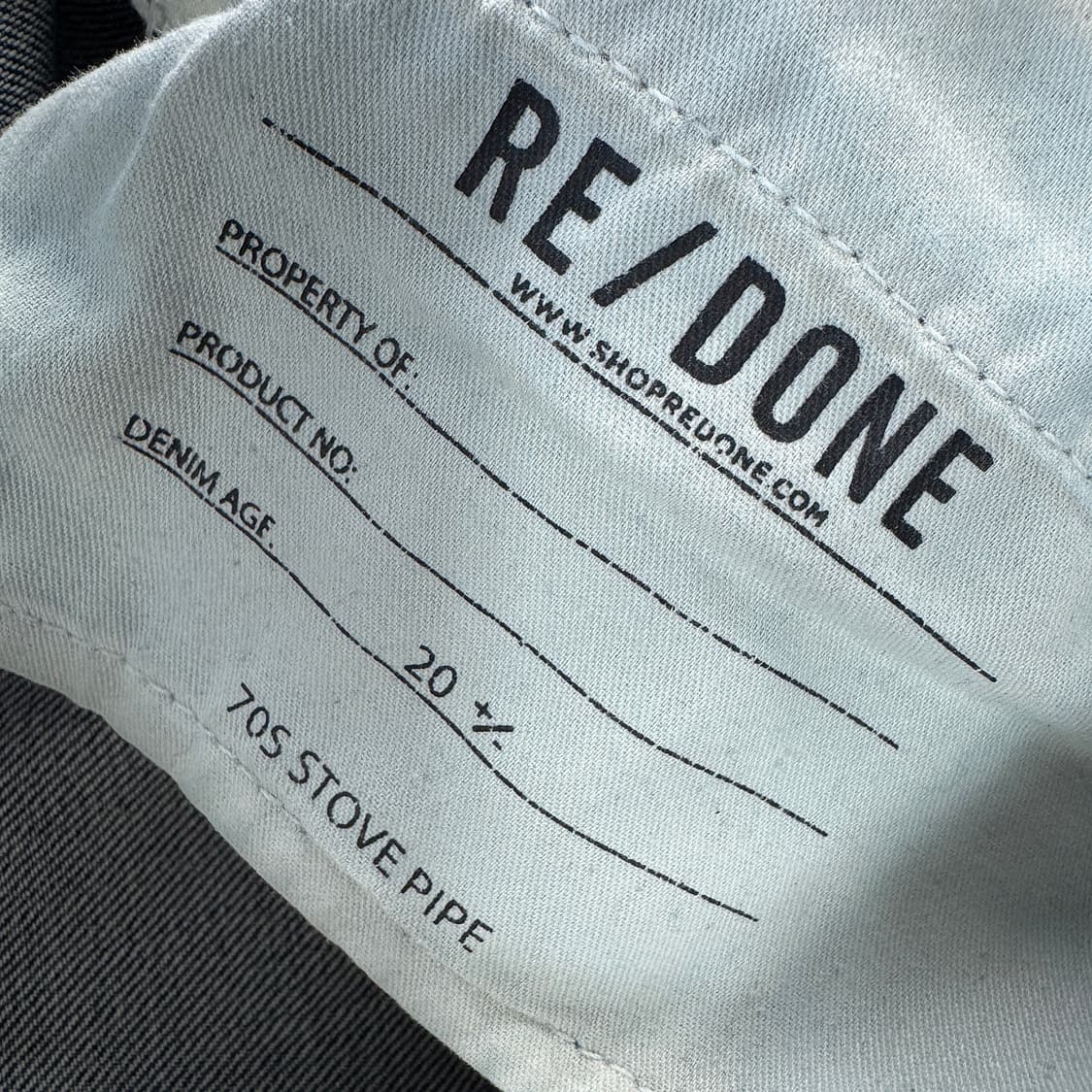 리던 스토브 파이프 데님 진 (26) 상품이미지4