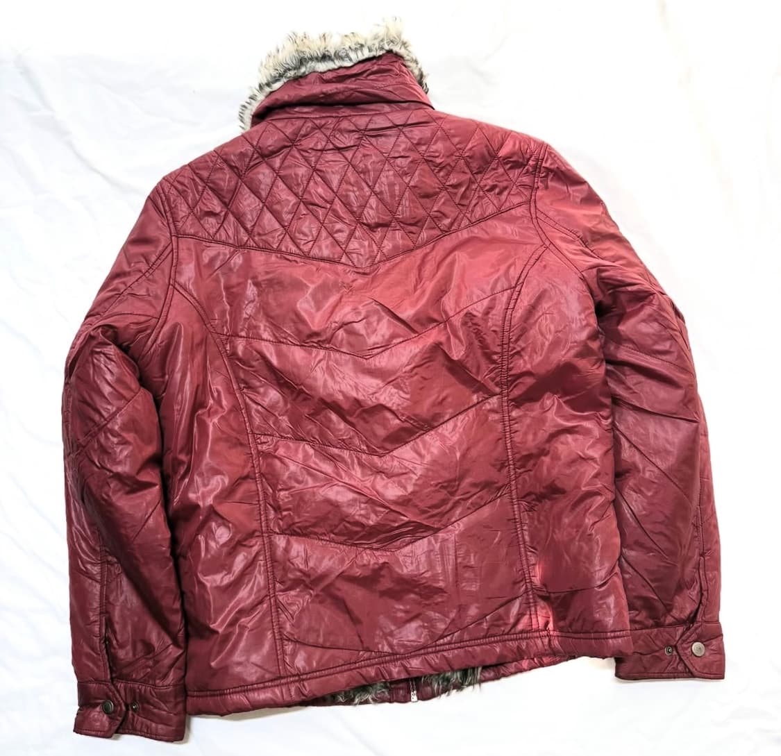 Spinash - 퍼 패디드 하이넥 자켓 상품이미지3