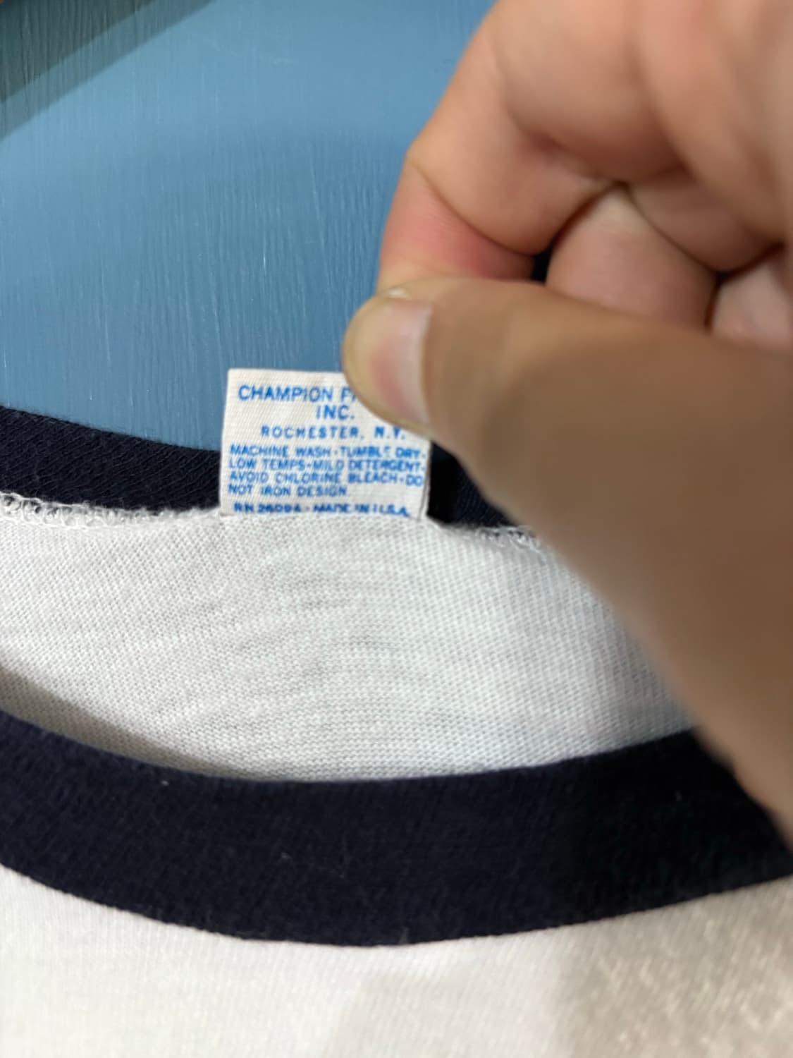 80's Champion Ft. Campbell Ringer Tee.  상품이미지4