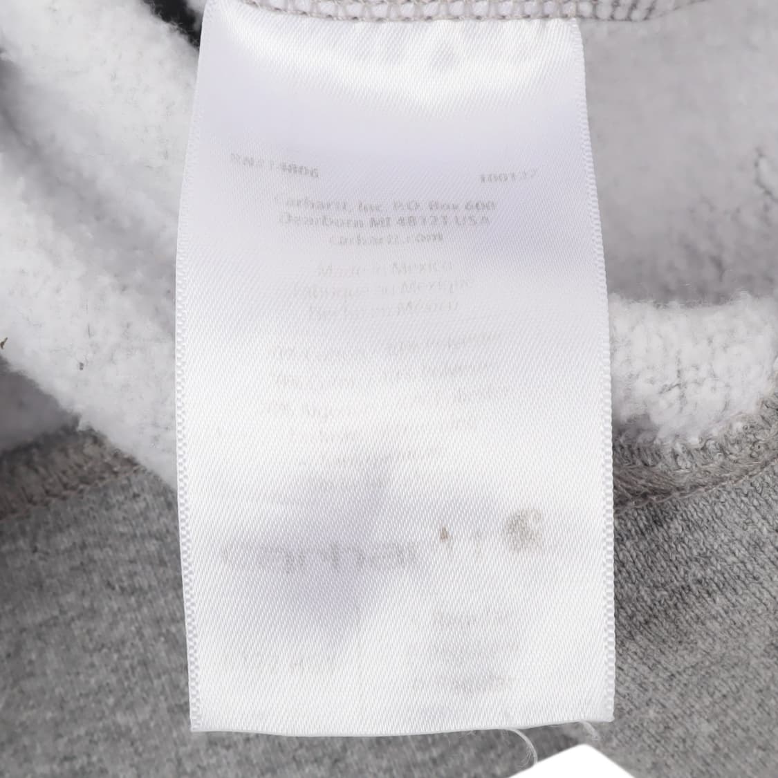 칼하트 k122 그레이 오리지널핏 후드집업 상품이미지9