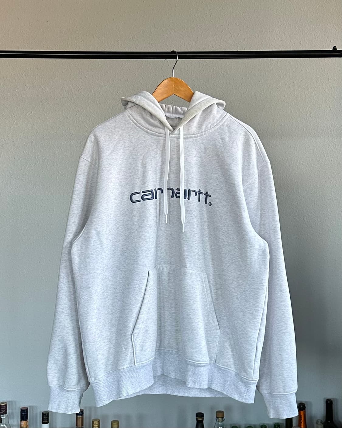 [L]칼하트 WIP 그레이 기모 스웻 후드 상품이미지1