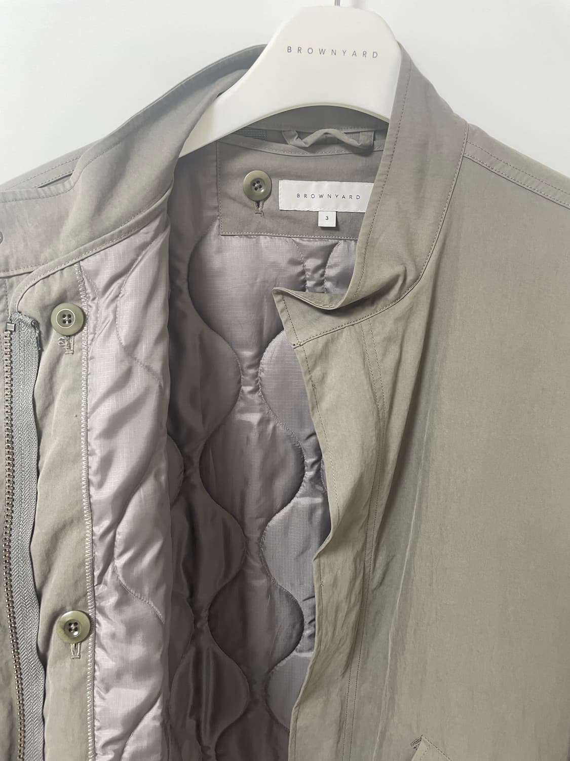 [3] 21fw 브라운야드 에센셜 파카 올리브 상품이미지5