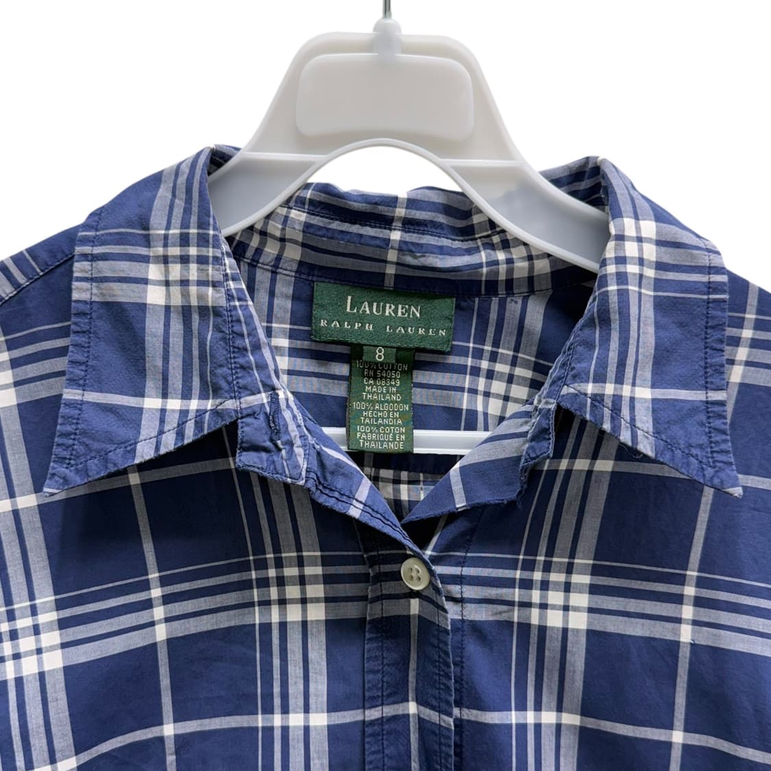[8] 랄프로렌 블루 체크 셔츠 상품이미지5