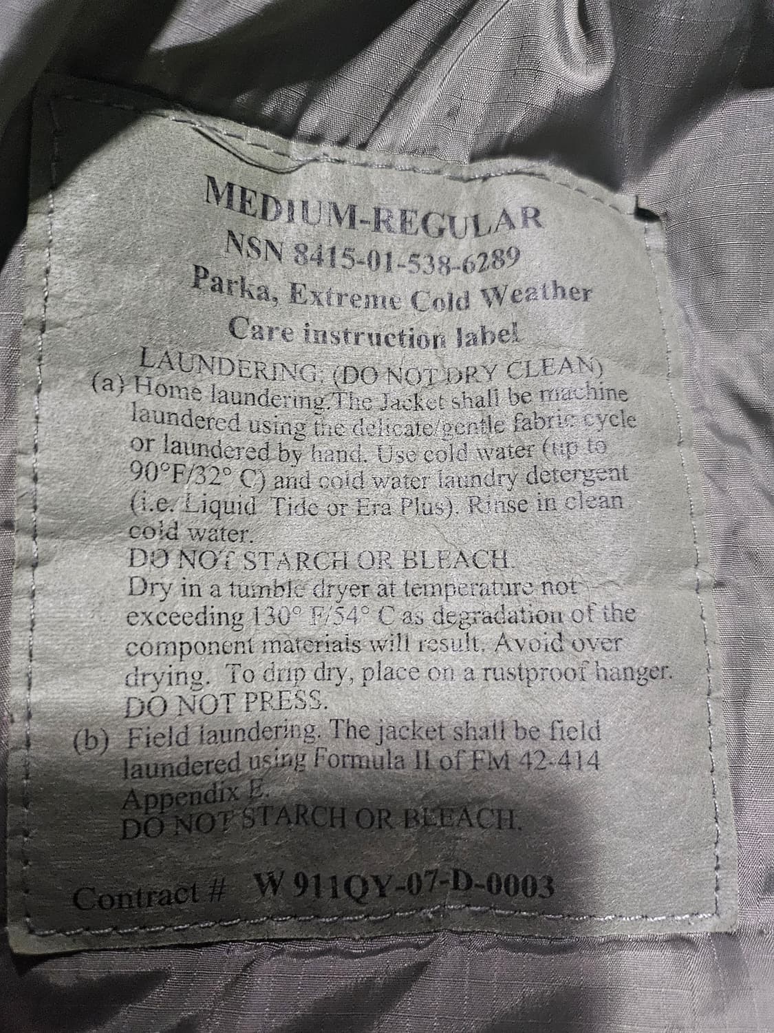 미군오리지날 프로마로프트.젠3폴라텍 셋 미듐 상품이미지3