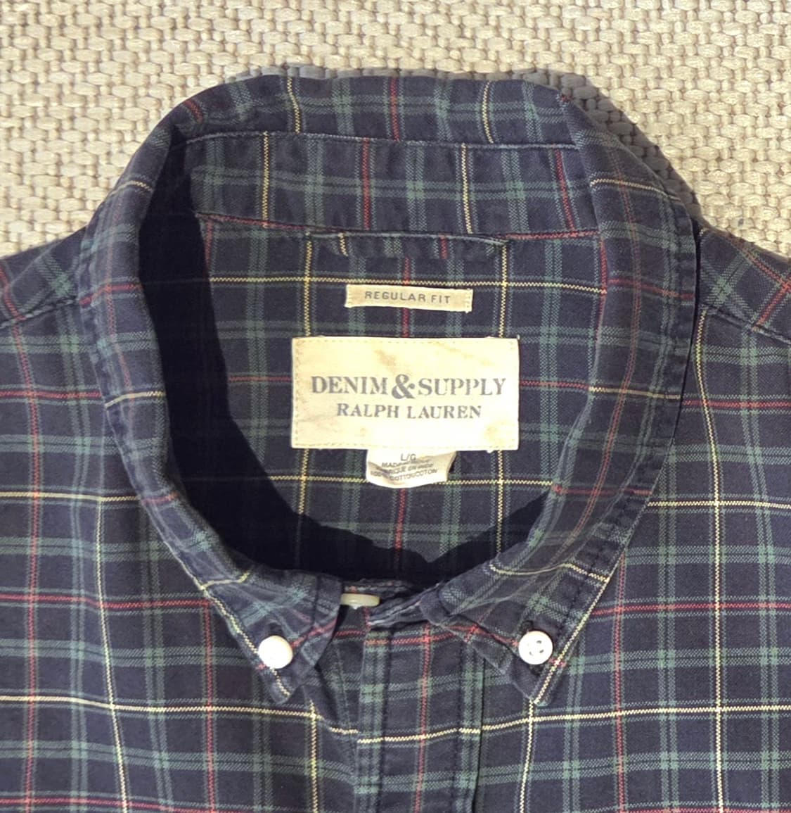 폴로 데님앤서플라이 타탄 체크 셔츠 L  상품이미지2