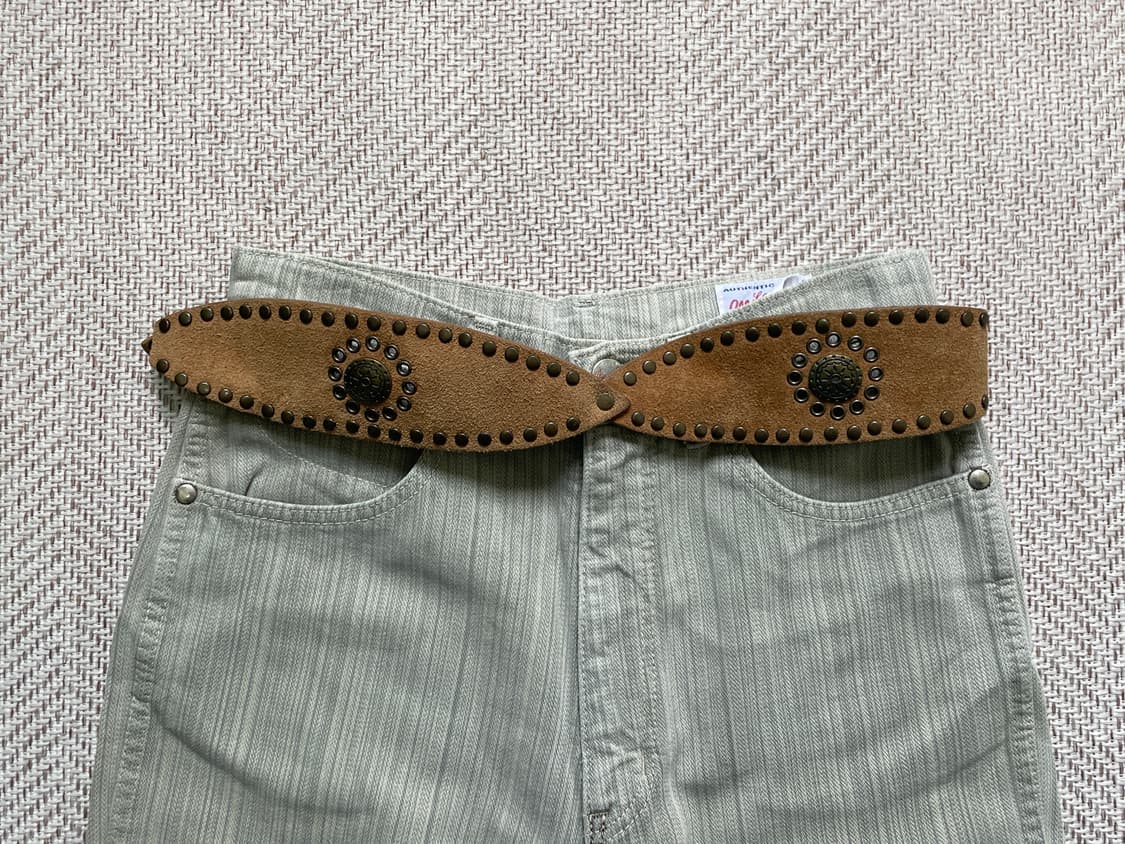 빈티지 네이티브 웨스턴 스트랩 벨트  J04078 상품이미지1