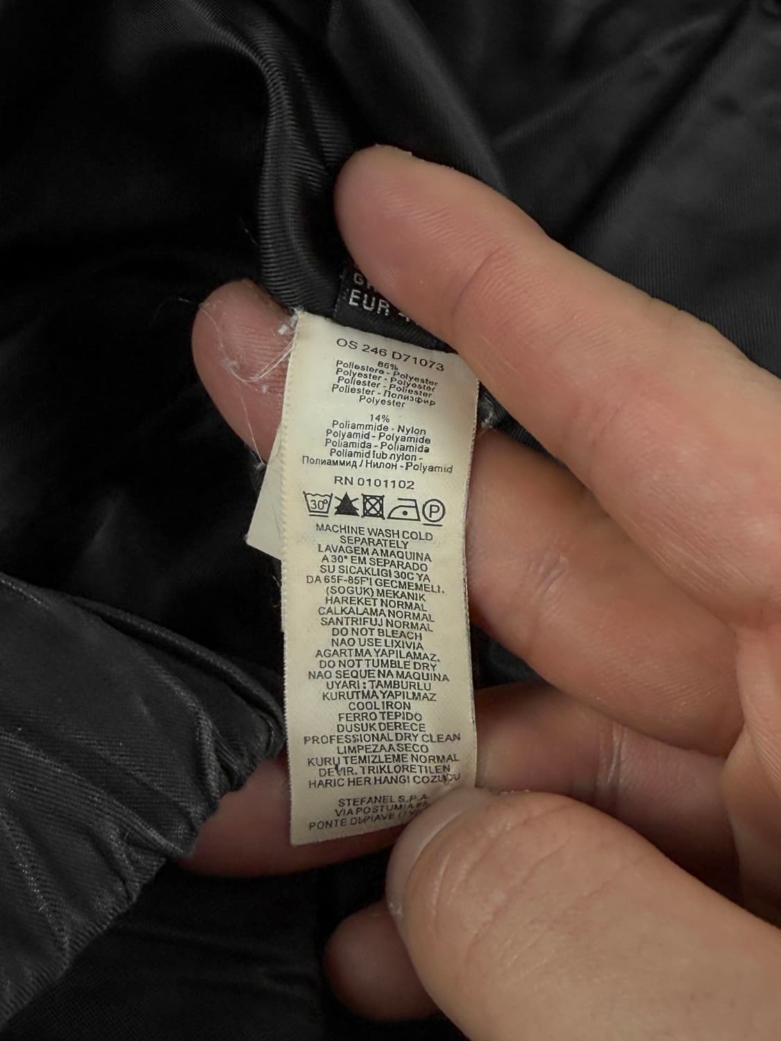 stefanel 하이넥 셔링 패딩 자켓 상품이미지9