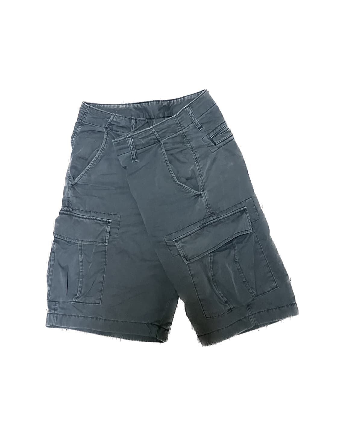 그레이 색상 카고 반바지 상품이미지3