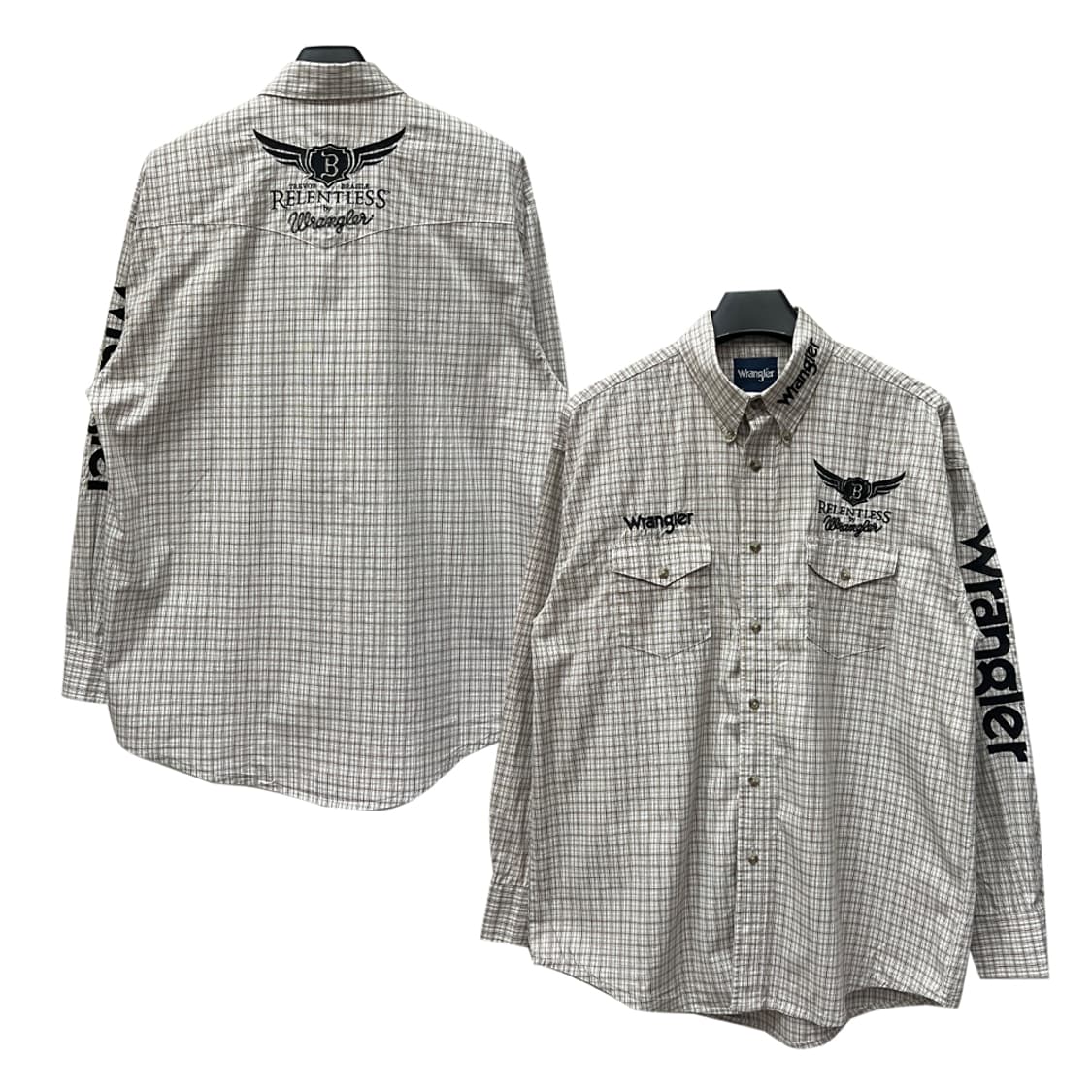 90s Wrangler 랭글러 릴렌트리스 웨스턴 셔츠 남방 해외 L 상품이미지1