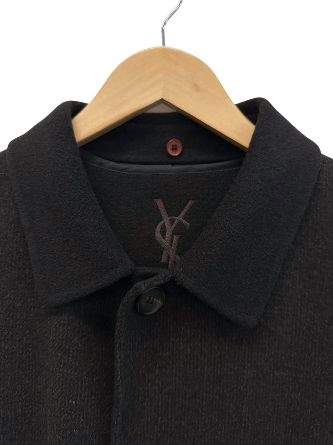 00s YSL 생로랑 울 자켓 차콜브라운 (L~2XL) 상품이미지4