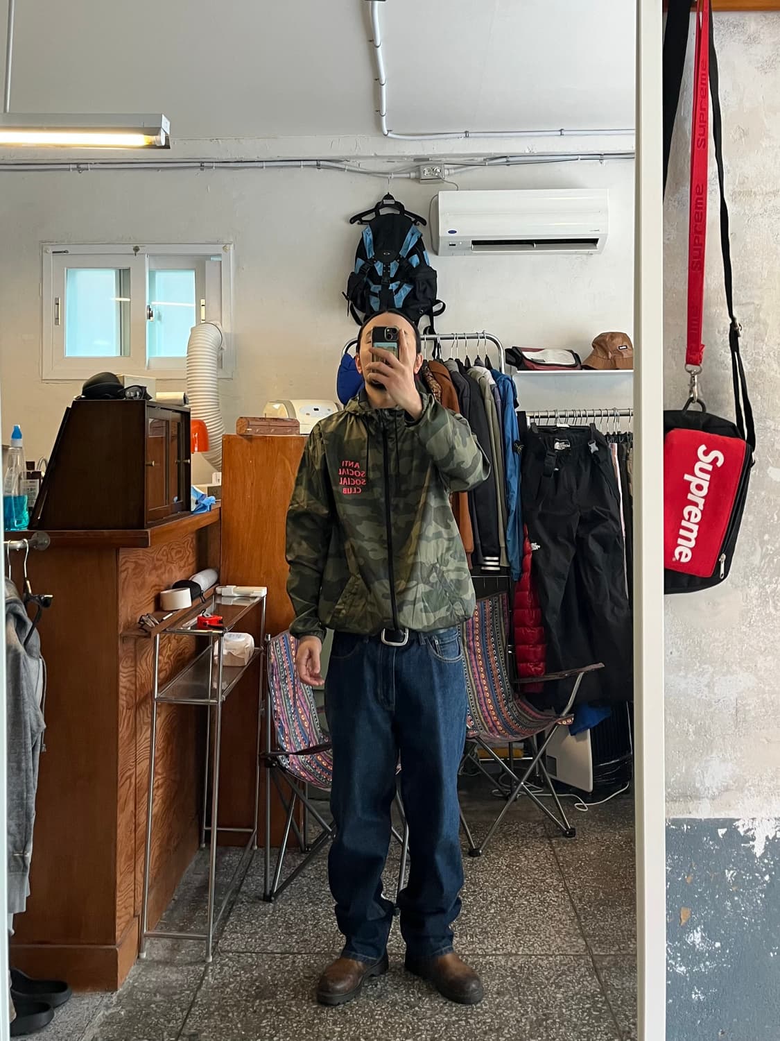 안티소셜소셜클럽 카모 바람막이 상품이미지3