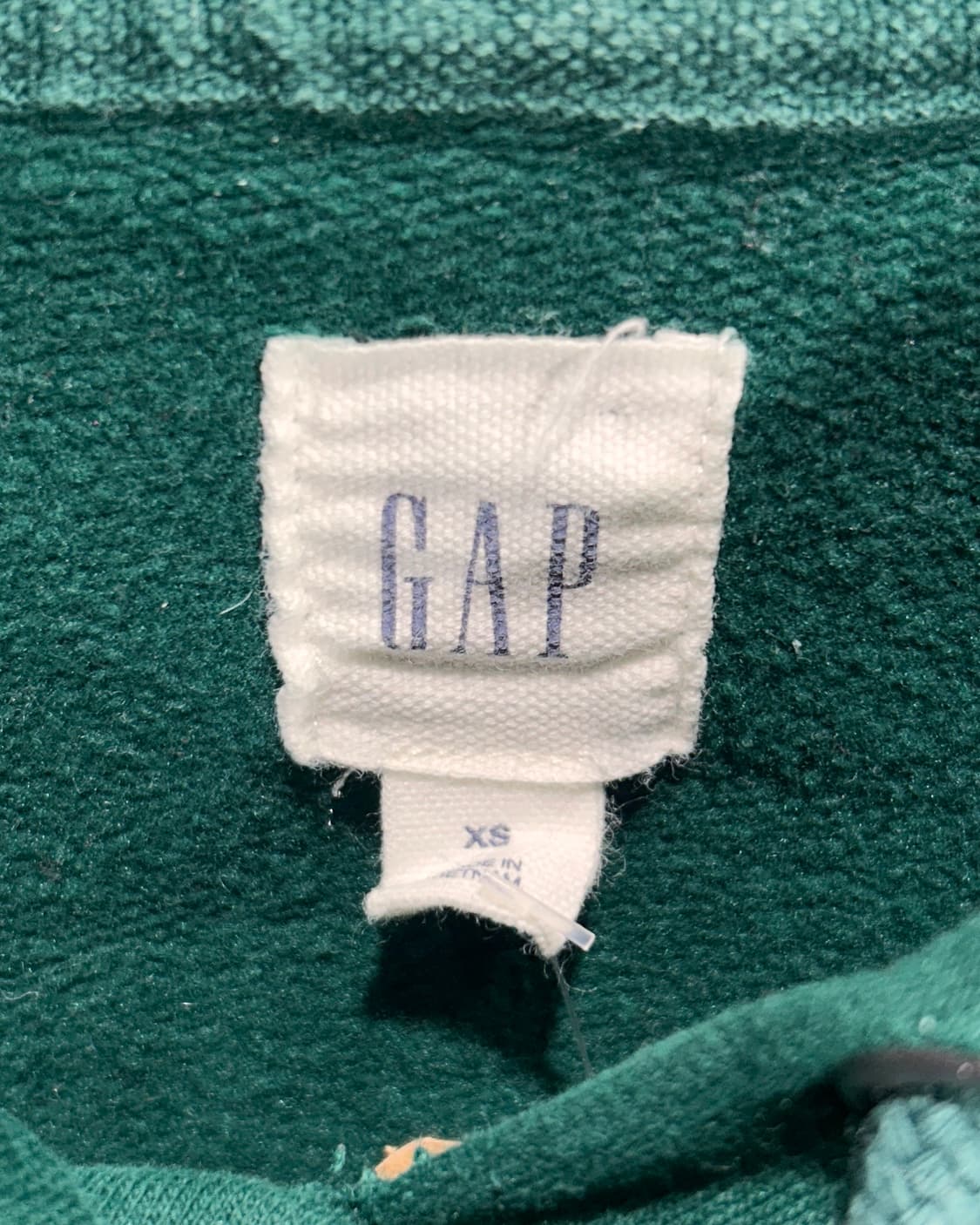 XS GAP 갭 아카이브 빅로고 그린 후드티 상품이미지5