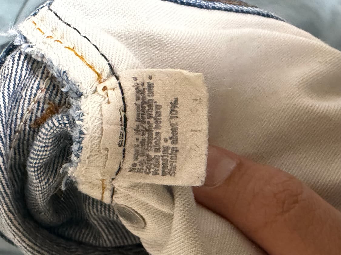 80s 리바이스 501 싱글스티치 이행기 논셀비지 상품이미지7