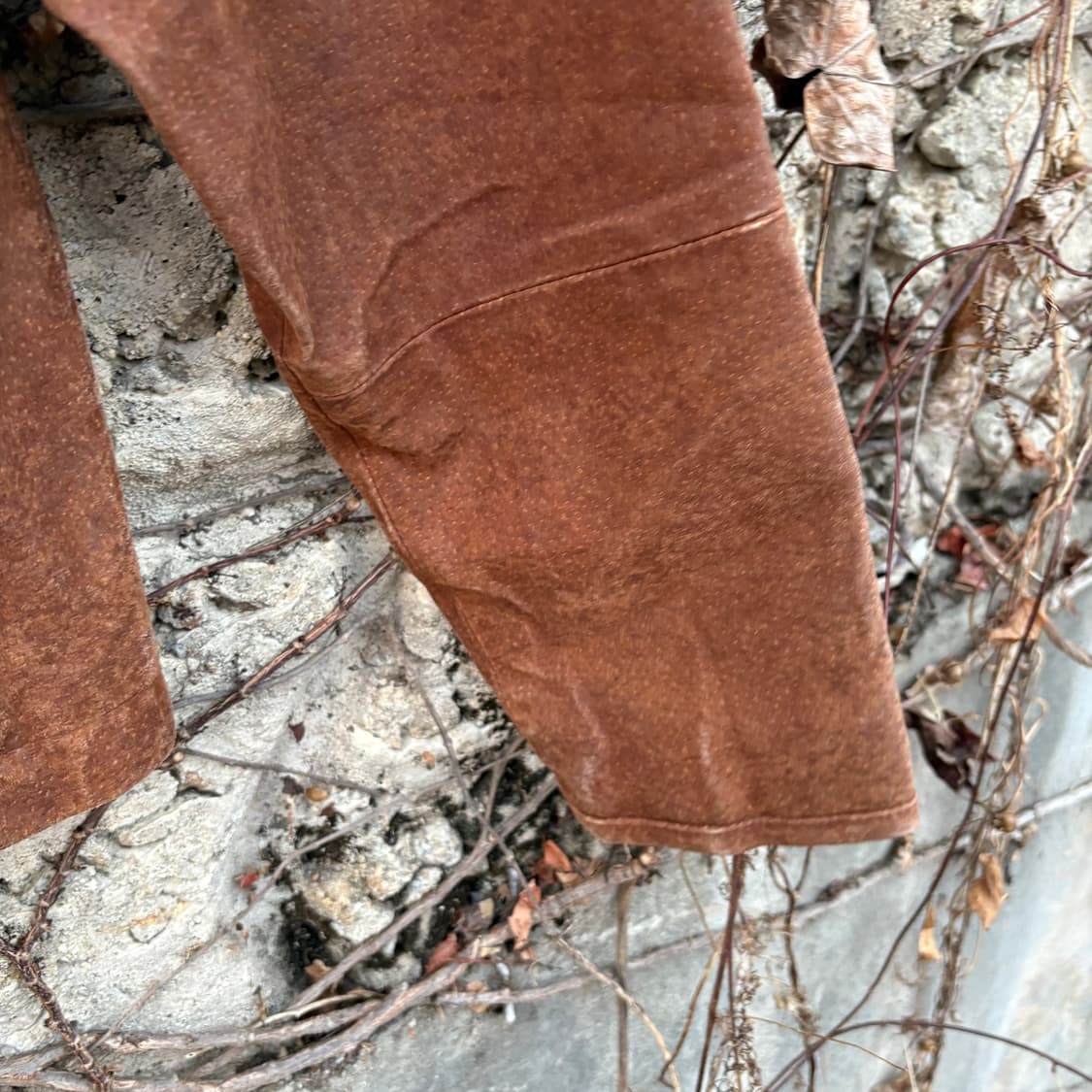 빈티지 너구리털 돈피 돼지가죽 스웨이드 모피 가죽 자켓 상품이미지8