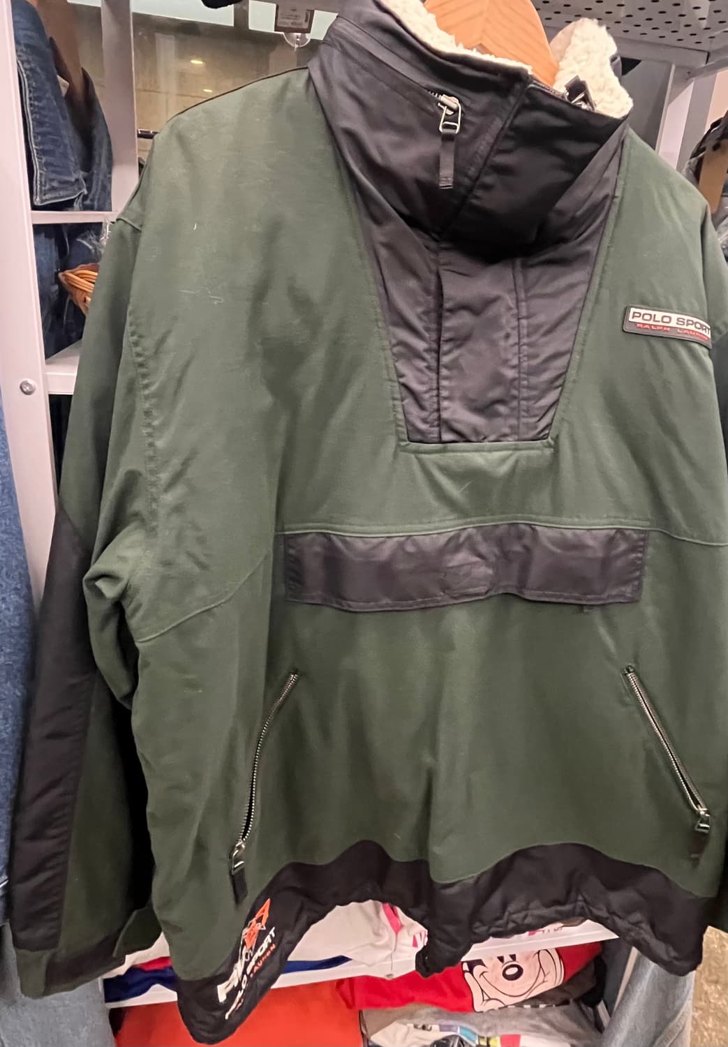90s 폴로 스포츠 아노락 그린 점퍼 상품이미지3
