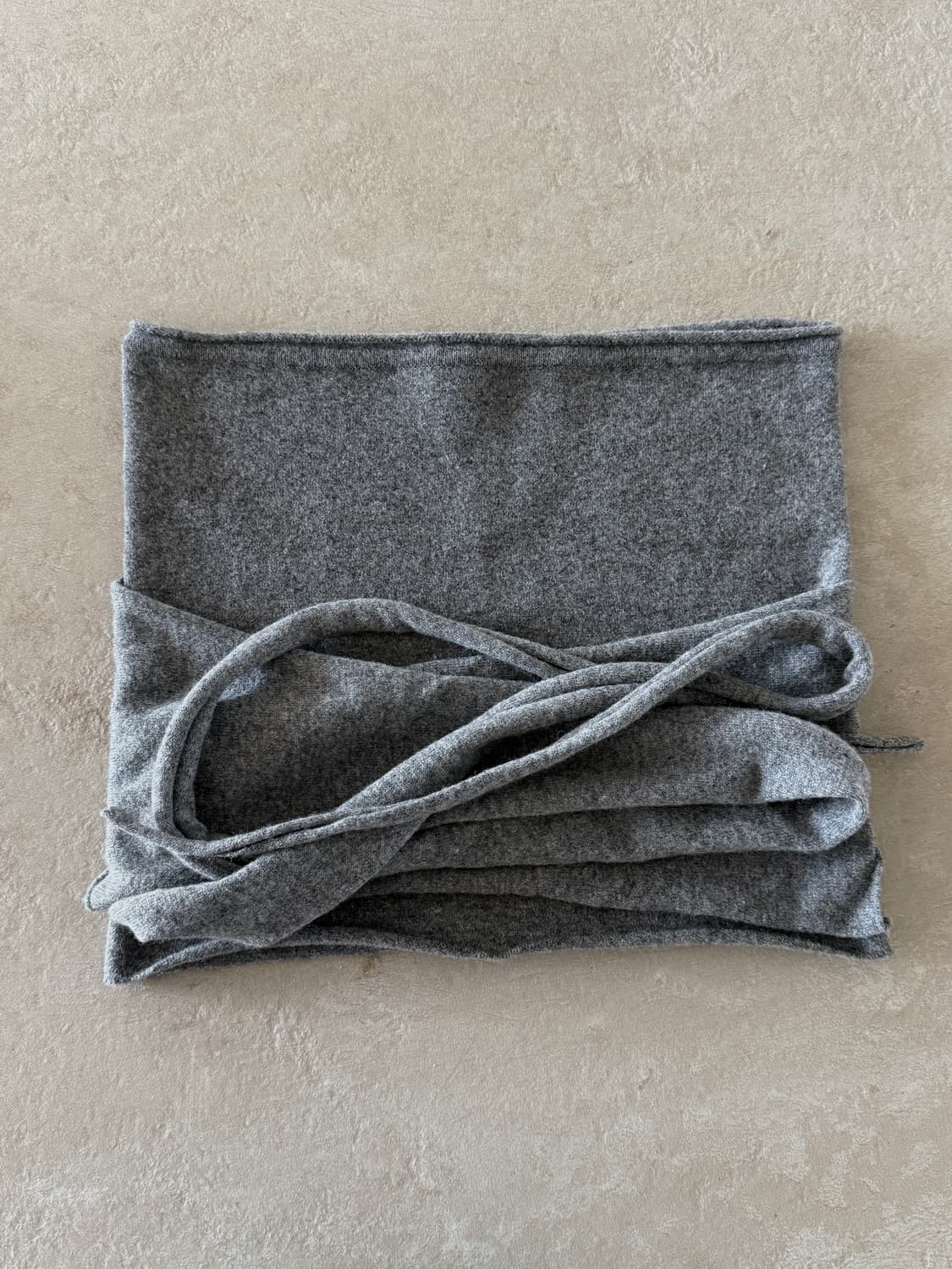 르셉템버 르917 캐시미어 블렌드 니트 튜브 탑 그레이 상품이미지2