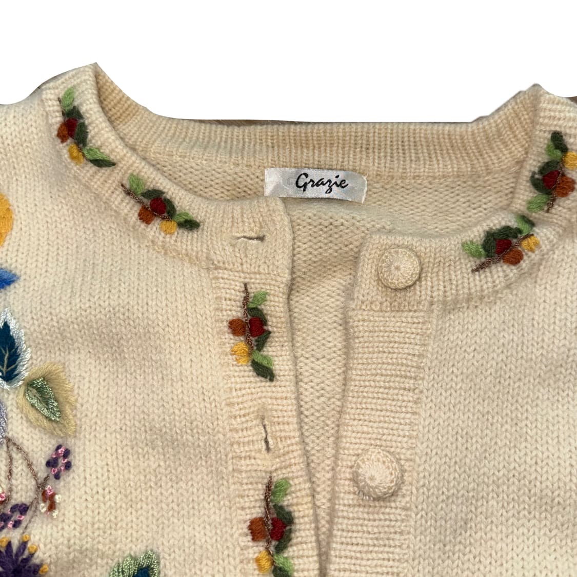 Vintage-style embroidered sweater 상품이미지3