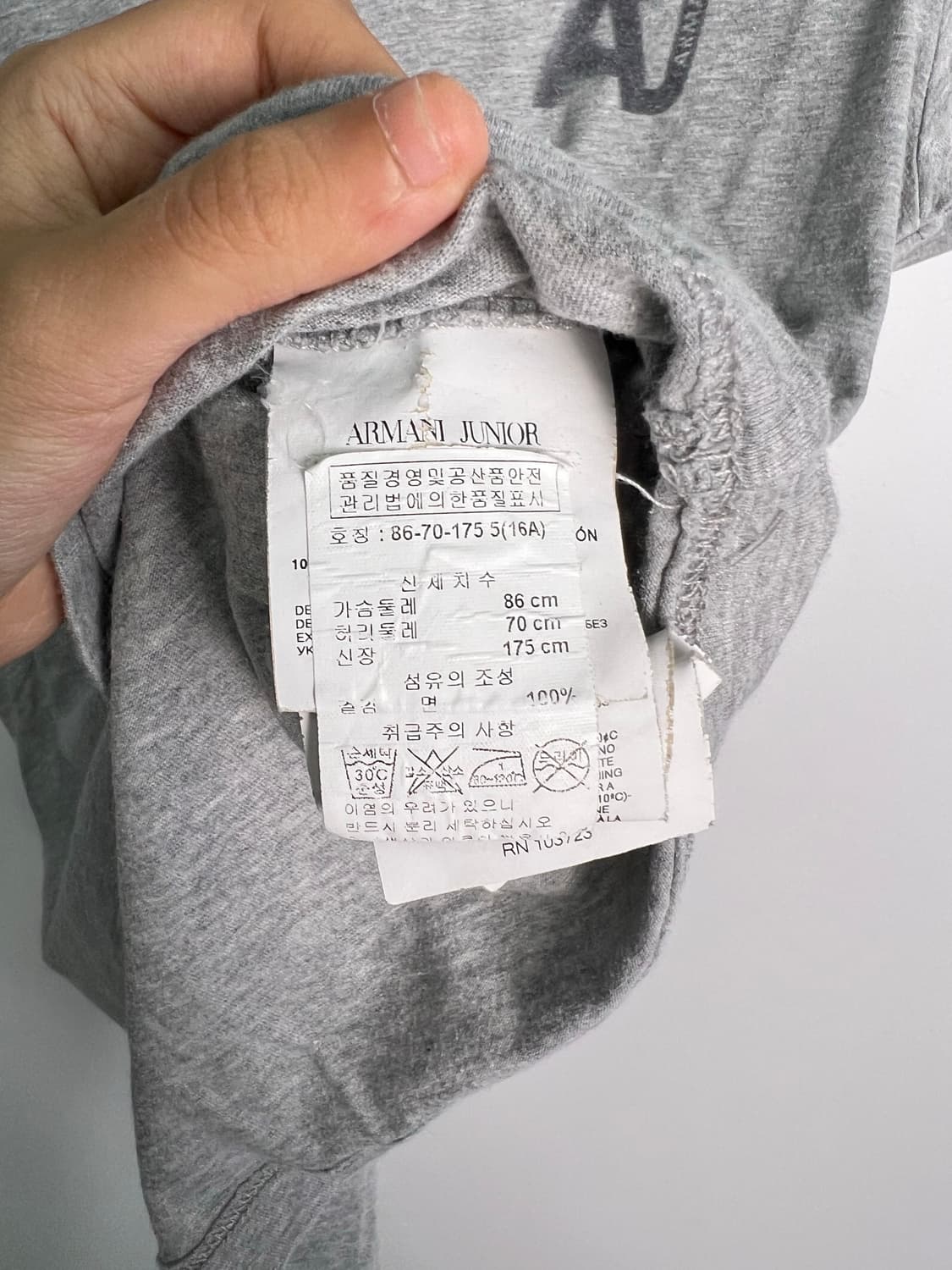 아르마니 그레이 반팔티 상품이미지3